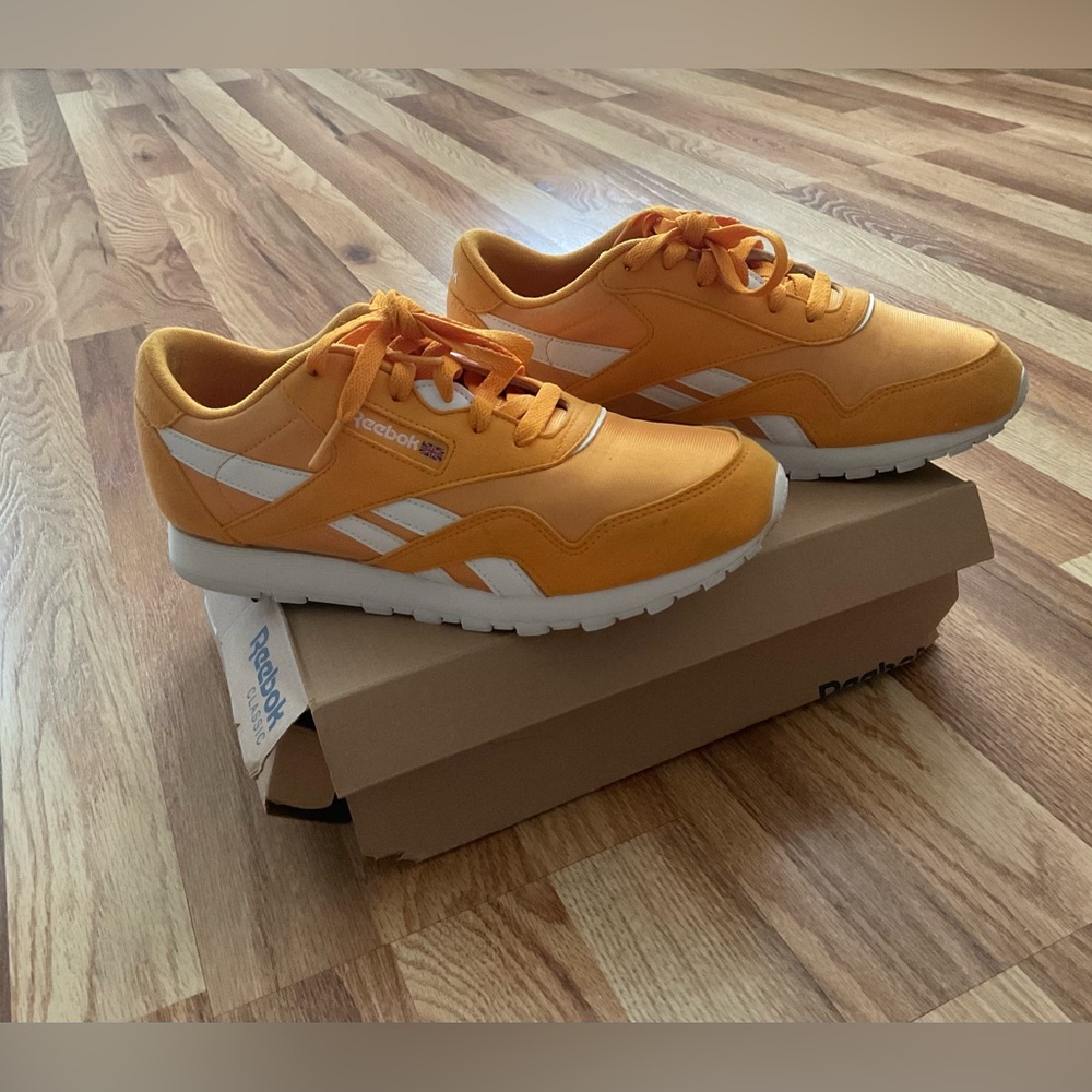 Reebok Bright Orange Athletic Shoes